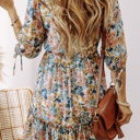  3/4 Sleeve Rosewood Romance Dress | S-XL