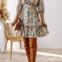  3/4 Sleeve Rosewood Romance Dress | S-XL