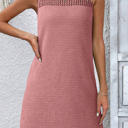  Textured Lace Cutout Sleeveless Mini Dress | S-XL