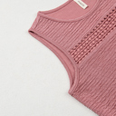  Textured Lace Cutout Sleeveless Mini Dress | S-XL