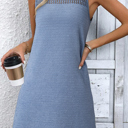  Textured Lace Cutout Sleeveless Mini Dress | S-XL