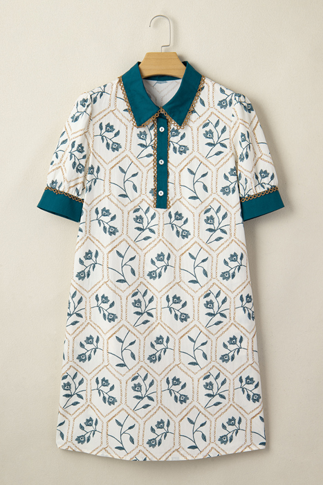 Petal Mosaic Mini Dress | S-XL