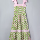  Floral Stripe Knot Strap Maxi Dress | S-XL