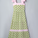  Floral Stripe Knot Strap Maxi Dress | S-XL