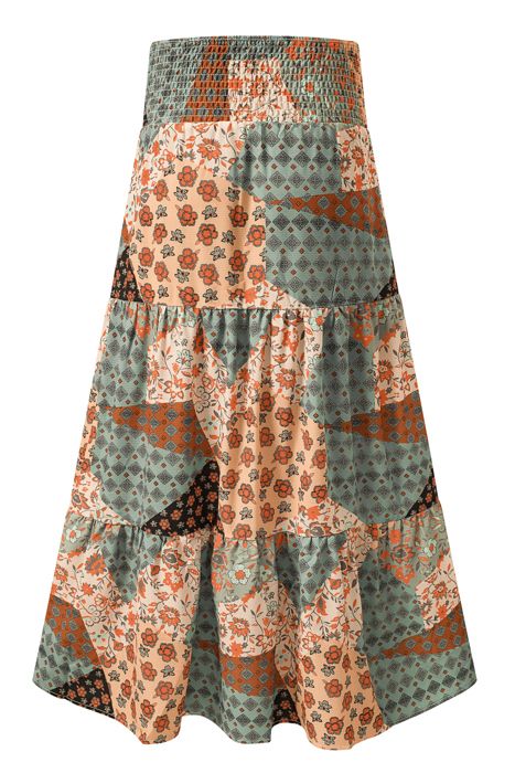 Multicolor Boho Long Maxi Skirt | S-XL