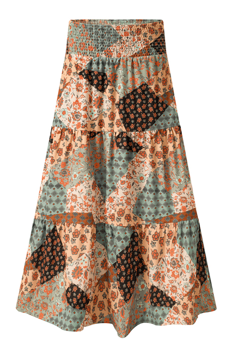Multicolor Boho Long Maxi Skirt | S-XL