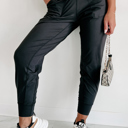  High Waist Pocketed Joggers With Exposed Seam | S-XL