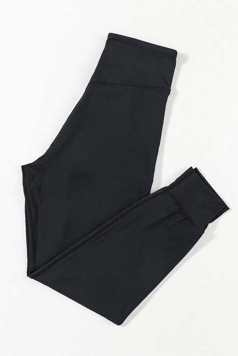 High Waist Pocketed Joggers With Exposed Seam | S-XL