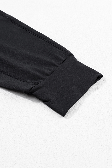 High Waist Pocketed Joggers With Exposed Seam | S-XL