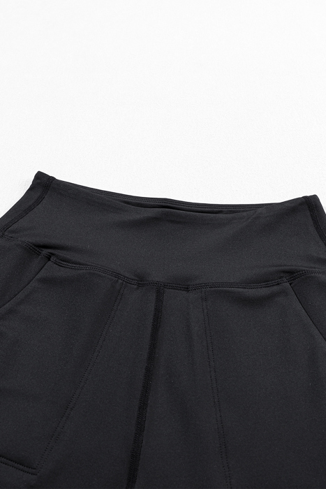 High Waist Pocketed Joggers With Exposed Seam | S-XL