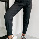  High Waist Pocketed Joggers With Exposed Seam | S-XL