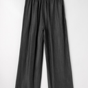  Side Pockets High Waist Wide Leg Lightweight Jeans-Like Pants | S-XXL