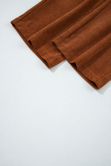 Cozy Season Babe Elastic Waist Corduroy Pants with Pockets | S-XL