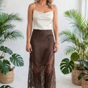 Serelle Patchwork Hem Lace Skirt | S-XL