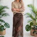  Serelle Patchwork Hem Lace Skirt | S-XL