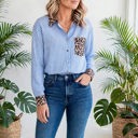  Safari Chic Patchwork Button Shirt | S-XL
