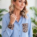  Safari Chic Patchwork Button Shirt | S-XL
