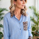  Safari Chic Patchwork Button Shirt | S-XL