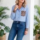  Safari Chic Patchwork Button Shirt | S-XL
