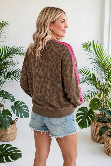 Spotted & Striped Cozy Pullover Sweatshirt | S-XL