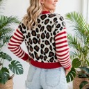  Cozy Crush Leopard Stripe Cropped Cardigan | S - XL