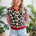  Cozy Crush Leopard Stripe Cropped Cardigan | S - XL