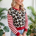  Cozy Crush Leopard Stripe Cropped Cardigan | S - XL