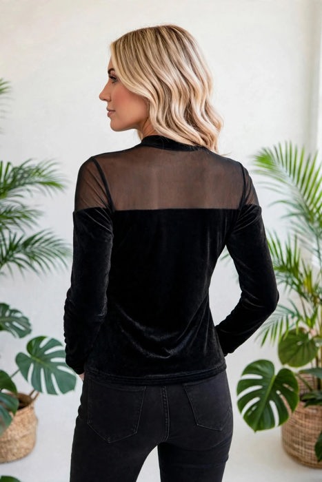 Ethereal Velvet Patch Casual Pullover | S-XL