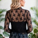  Autumn Bloom Sheer Lace Top | S-L