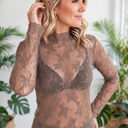  Autumn Bloom Sheer Lace Top | S-L