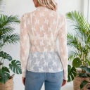  Autumn Bloom Sheer Lace Top | S-L