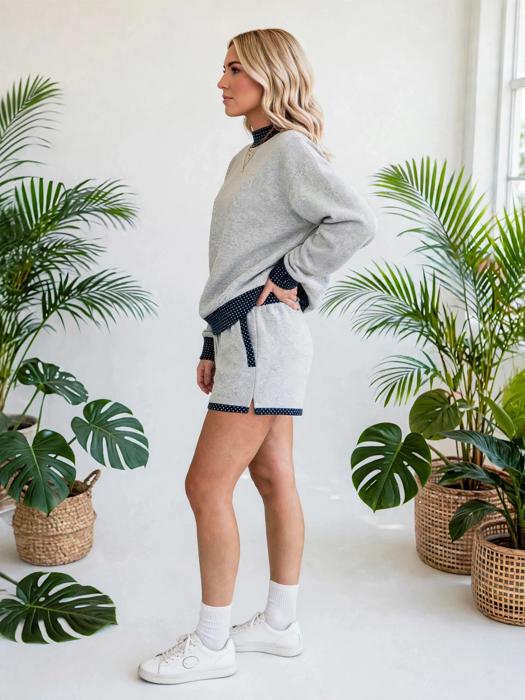 Dottie Darling Patchwork Mock Neck Set | S-XL