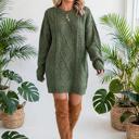  Cozy Cable Knit Sweater Dress | S-XL