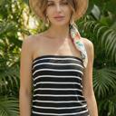 Small Black Strapless Bandeau Top