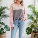  Colorblock Ribbed Relaxed-Fit Top | S-XL