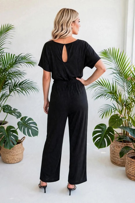 Elevé Grace Belted Jumpsuit | S-2XL