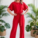  Elevé Grace Belted Jumpsuit | S-2XL