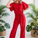  Elevé Grace Belted Jumpsuit | S-2XL