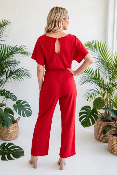 Elevé Grace Belted Jumpsuit | S-2XL