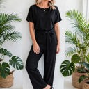  Elevé Grace Belted Jumpsuit | S-2XL