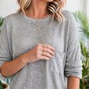  Stripe & Slouch Long Sleeve Oversized Top | S-XL