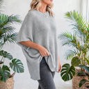  Free Flow Oversized Side-Slit Sweater | S-XL