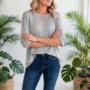  Stripe & Slouch Long Sleeve Oversized Top | S-XL