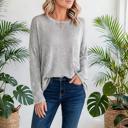  Stripe & Slouch Long Sleeve Oversized Top | S-XL