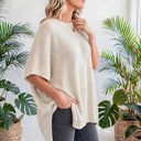  Free Flow Oversized Side-Slit Sweater | S-XL