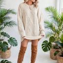  Cozy Cable Knit Sweater Dress | S-XL