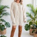  Cozy Cable Knit Sweater Dress | S-XL