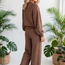  Polka Chic Drawstring Wide-Leg Lounge Set | S-XL