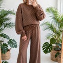  Polka Chic Drawstring Wide-Leg Lounge Set | S-XL