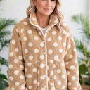  Luxe Polka Faux Fur Jacket | S-XL